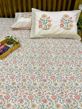 Heritage Handblock Print Pure Cotton Bedsheet