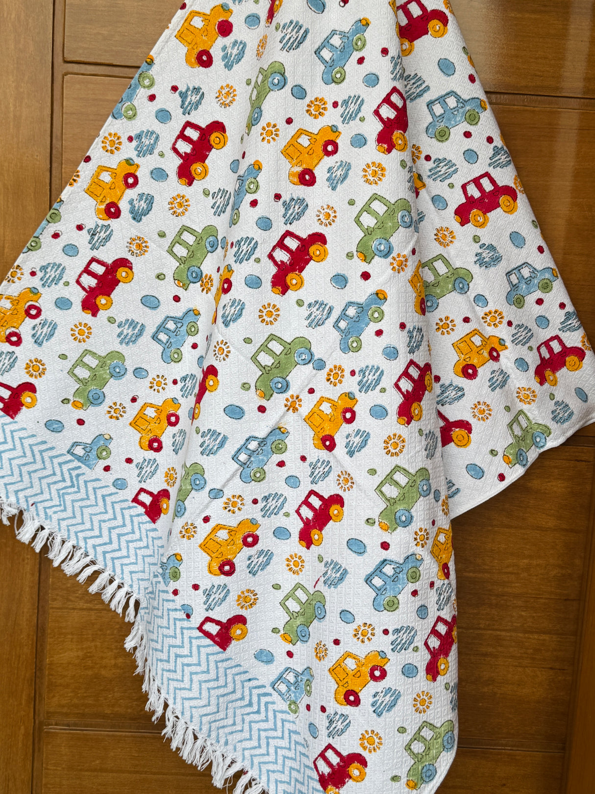 Super Cute Cars Kids Towel Cotton Jacquard Weave
