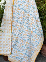 Dino Safari Printed Reversible Kids Cotton Blanket