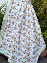 Crocodile Printed Reversible Kids Cotton Blanket