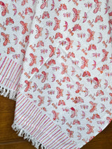 Butterfly Garden Blockprint Kids Towel Cotton Jacquard Weave