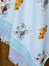 Teddy Cars & Balloons Kids Towel Cotton Jacquard Weave