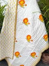 Lion Print Reversible Layered Kids Quilt