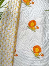 Lion Print Reversible Layered Kids Quilt