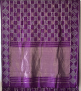 Ambarai Purple Bandhani Kanjivaram Silk Saree