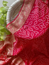 Classic Lal-Red Festive Wear Banarasi Georgette Saree