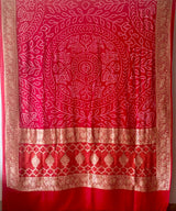 Classic Lal-Red Festive Wear Banarasi Georgette Saree