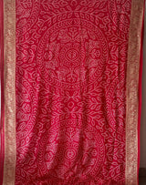 Classic Lal-Red Festive Wear Banarasi Georgette Saree