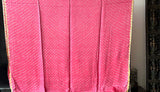 Pink Pure Gajji Silk Bandhani Saree