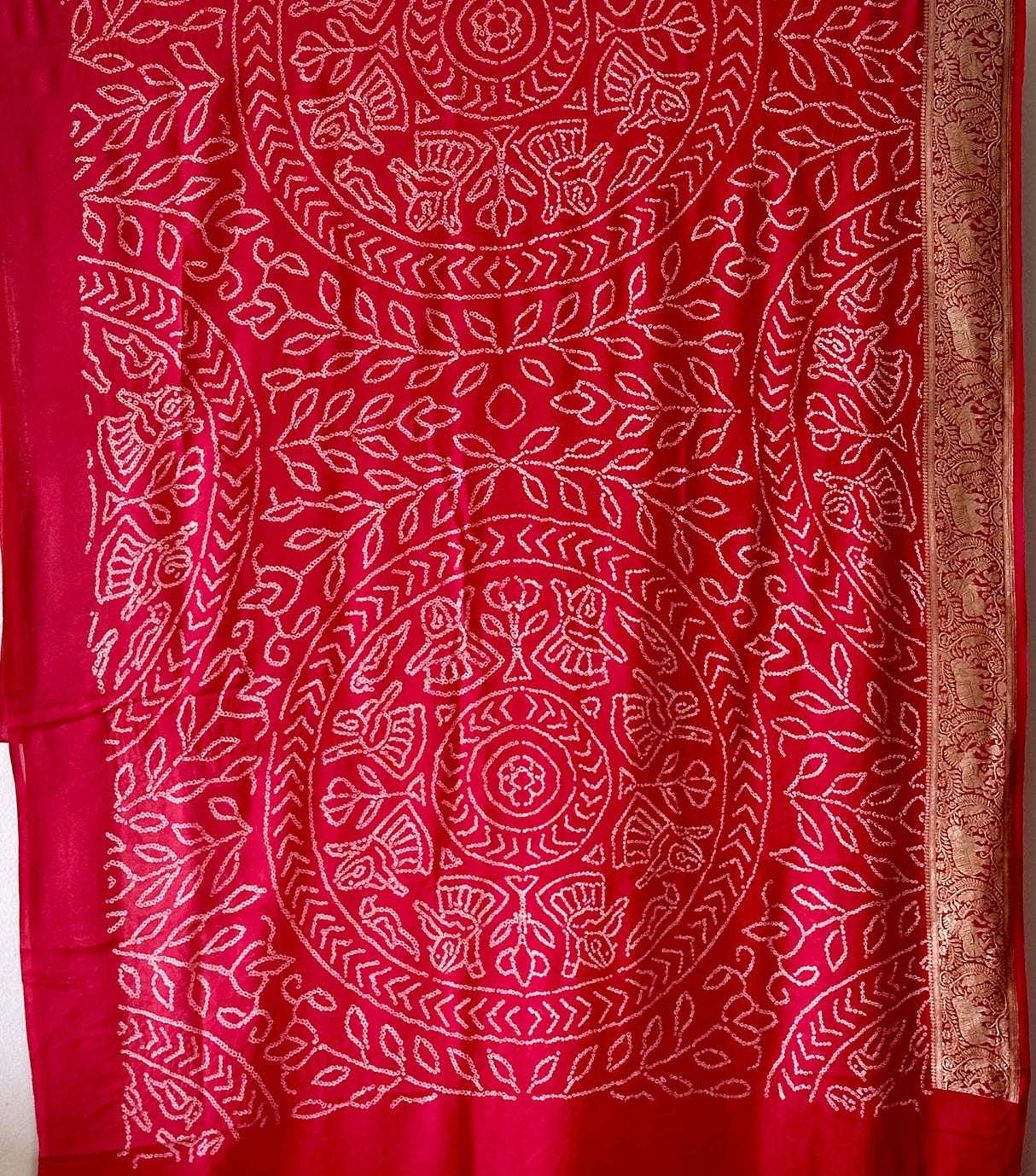 Classic Lal-Red Festive Wear Banarasi Georgette Saree