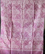 Mauve Pink Tussar Silk Bandhani Saree