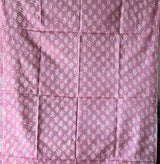 Mauve Pink Tussar Silk Bandhani Saree