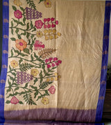 Floral Pure Kanjivaram Silk Kalamkari Saree