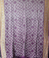 Multicolored Pure Banarsi Georgette Bandhani Saree