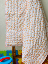 tiger theme baby quilts in breathable cotton fabric for toddler return gifts and reseller use