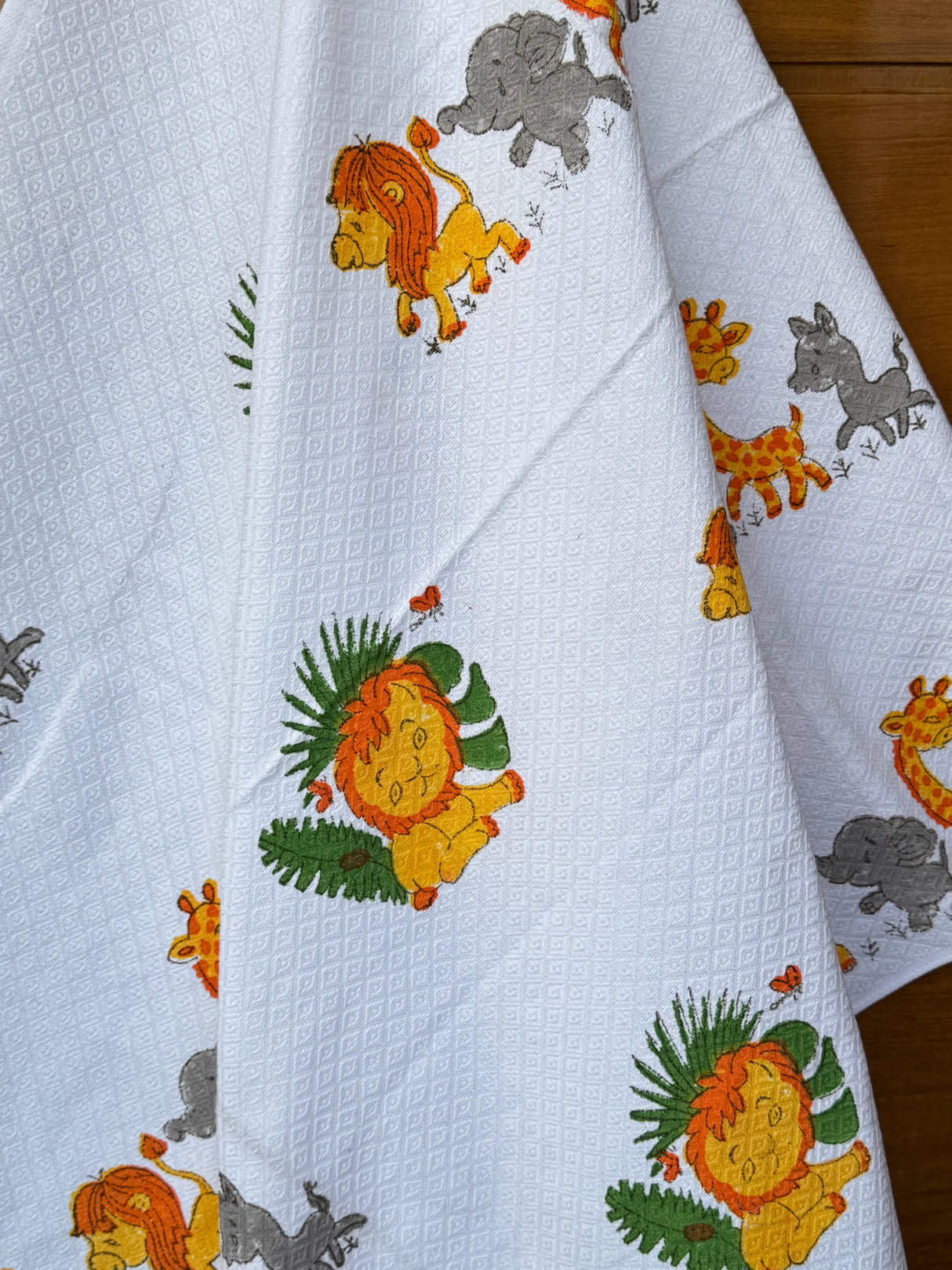 Cotton Lion & Zebra Towel for Kids – Soft, Playdate Favor