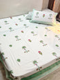 Jaipur elephant and palm tree fitted bedsheet
