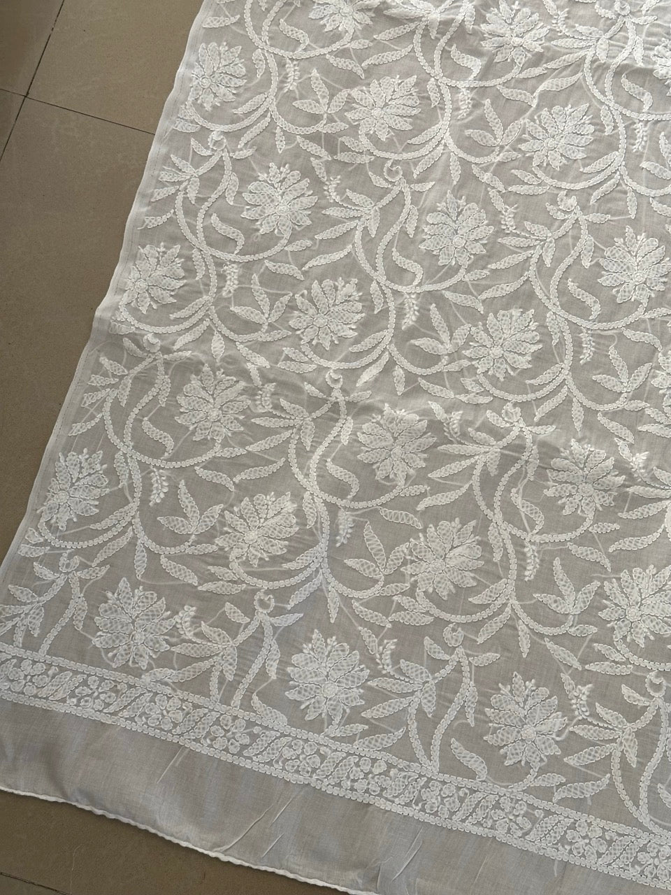 Khusbuu-CottonVoileHancraftedChikankariFabric