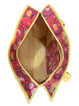 Stylish Red Floral Block Print | Handcrafted Tote Bag