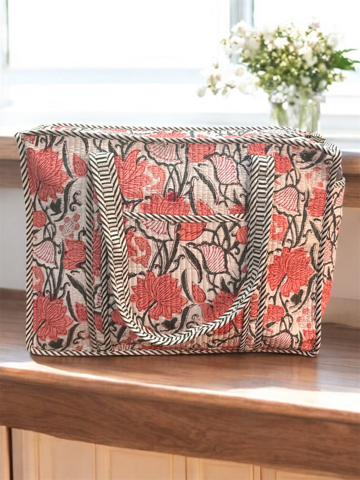 cotton-evergreen-floral-block-print-tote-bag