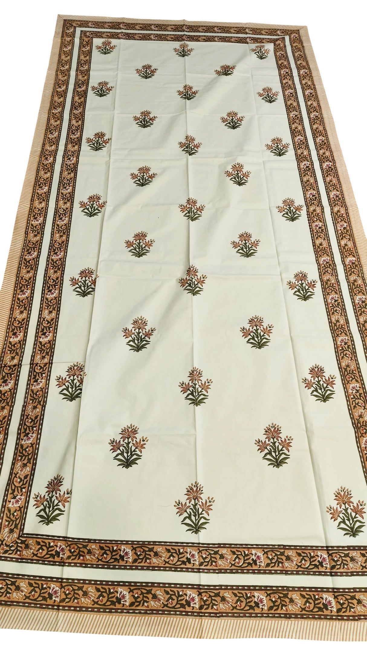 Bespoke Spread Hand Blockprinted 8-Seater Table Cover