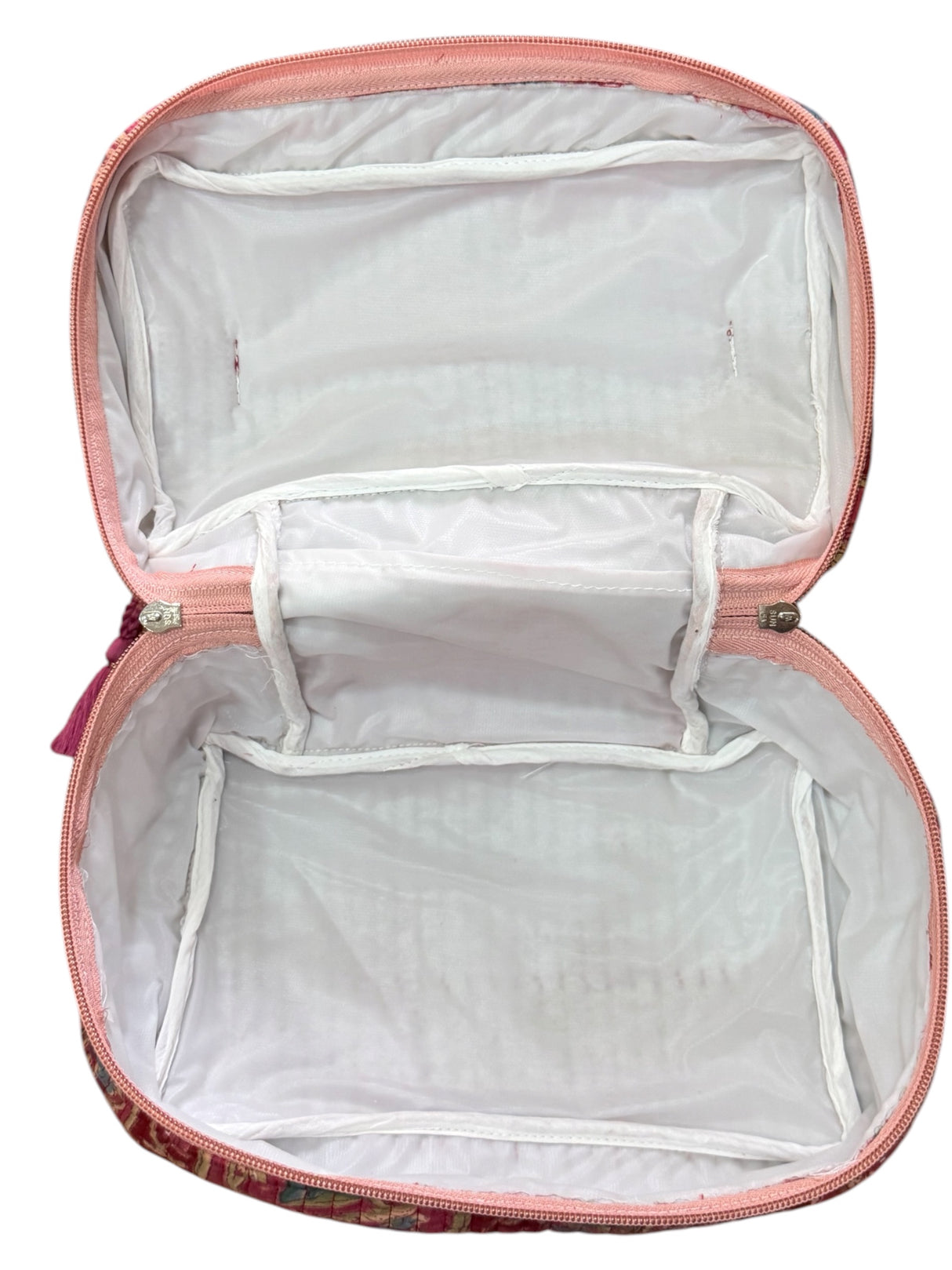Modern Ethnic Handcrafted Travel Organizer Vanity Bag (with Zip Closure)