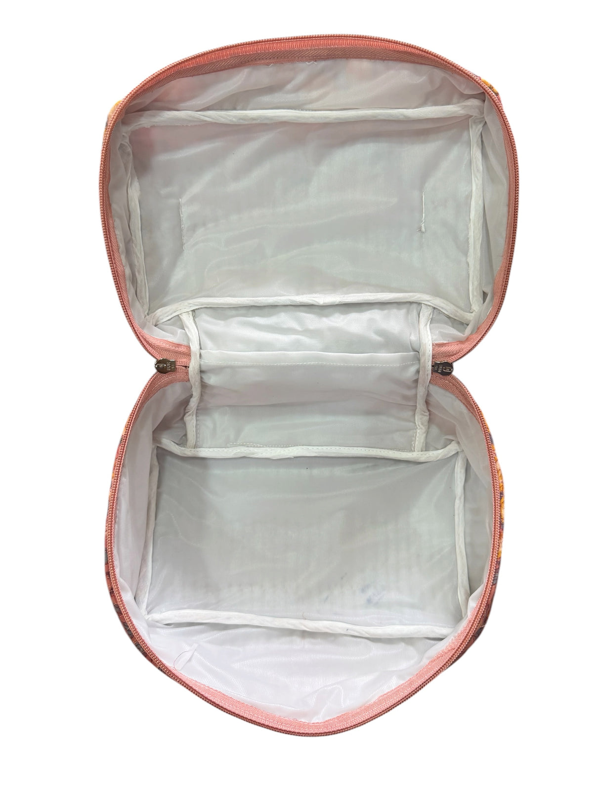 Everyday Use Cotton Handcrafted Multipurpose Toiletry Vanity Bag (with Zip Closure)