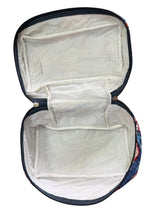 Vibrant Lightweight Floral Block Print Handcrafted Organizer Vanity Bag (with Zip Closure)