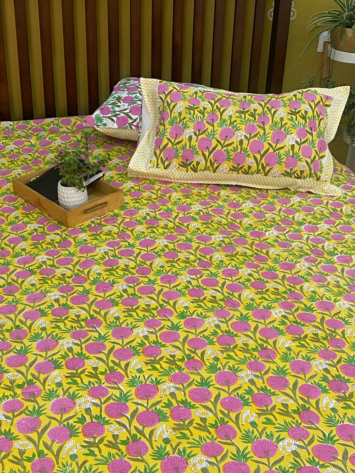 Premium percale cotton fitted elastic bedsheet