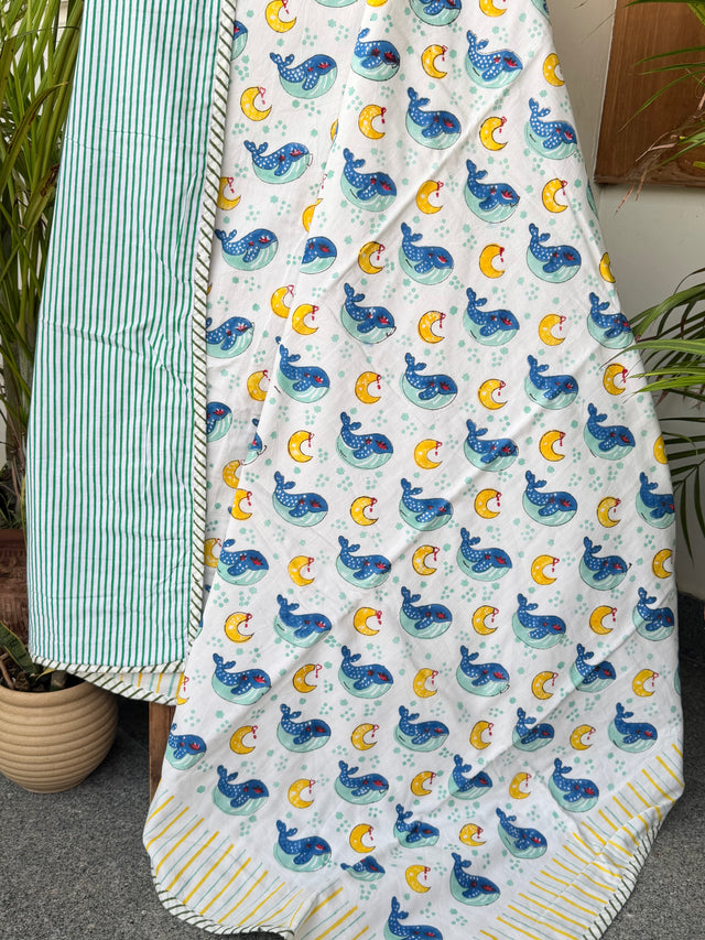 Reversible kids dohar blanket for daily use