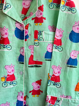 Green Peppa Pig Family Kids Night Suit Set