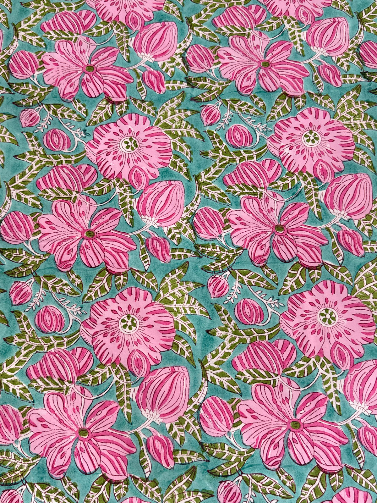Traditional Jaipur floral print cotton bedding