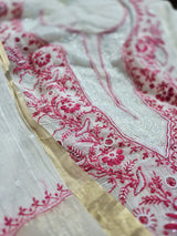 Under-the-Shade-of-Stars- Chikankari Chanderi-Mul-Unstitched-Suit-Set