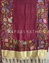 Gajji Silk Kalamkari Saree