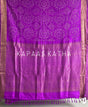 Pure Kanjivaram Silk Bandhani Saree in Purple | Kapaas Katha