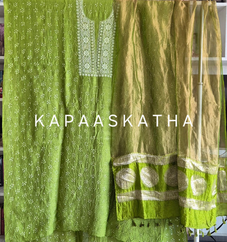 amber-glow-chanderi-ensemble-unstitched-bandhani-suit-set