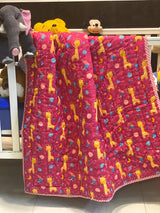 jaipur-made-reversible-baby-quilt-in-pink-tones-with-moon-rocket-and-giraffe-suitable-for-toddlers-in-usa-and-uae