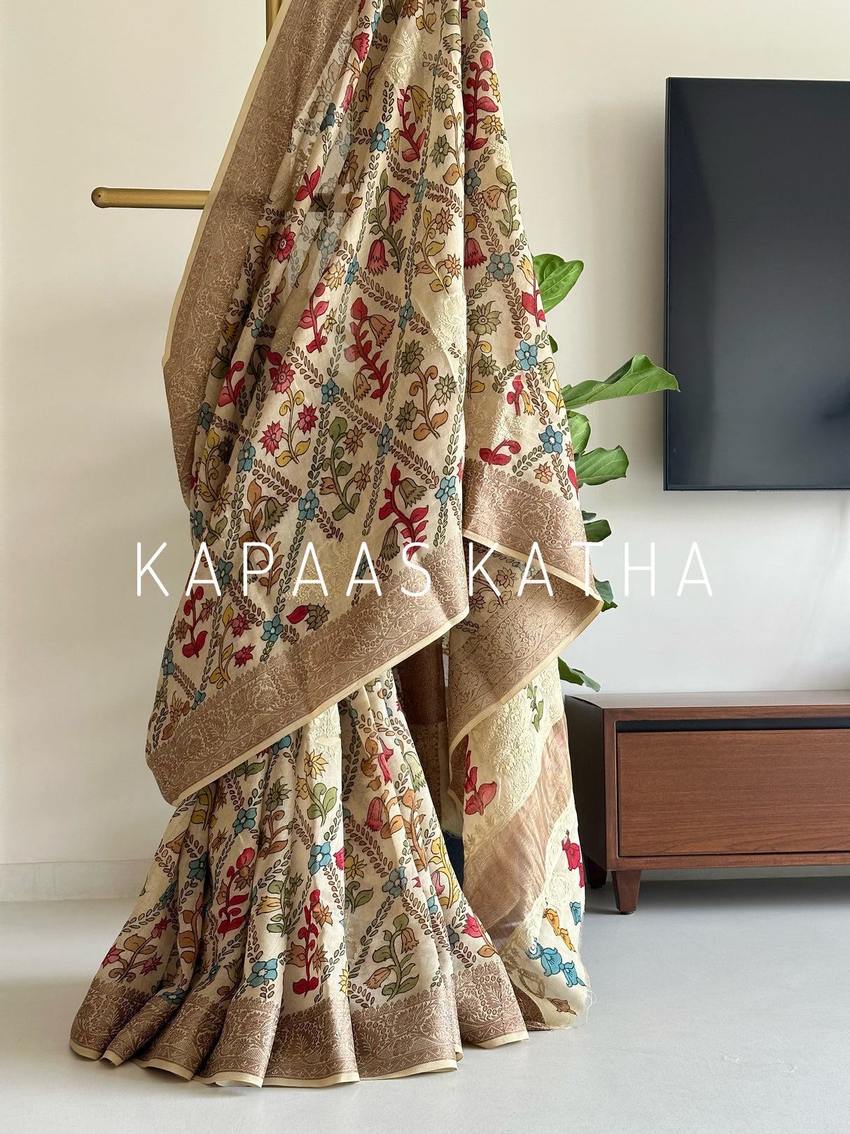 artisan-crafted-kalamkari-chanderi-saree
