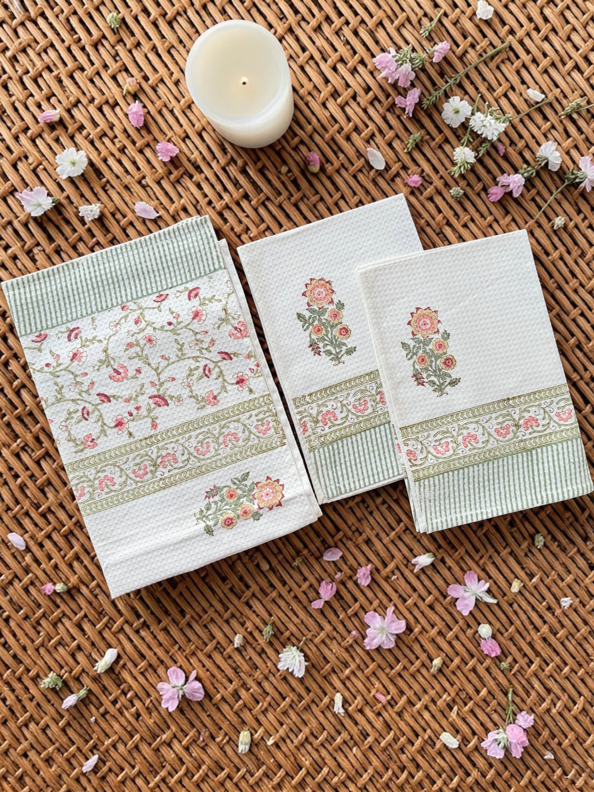 artisan-dewy-fresh-handblock-printed-waffle-weave-cotton-towel