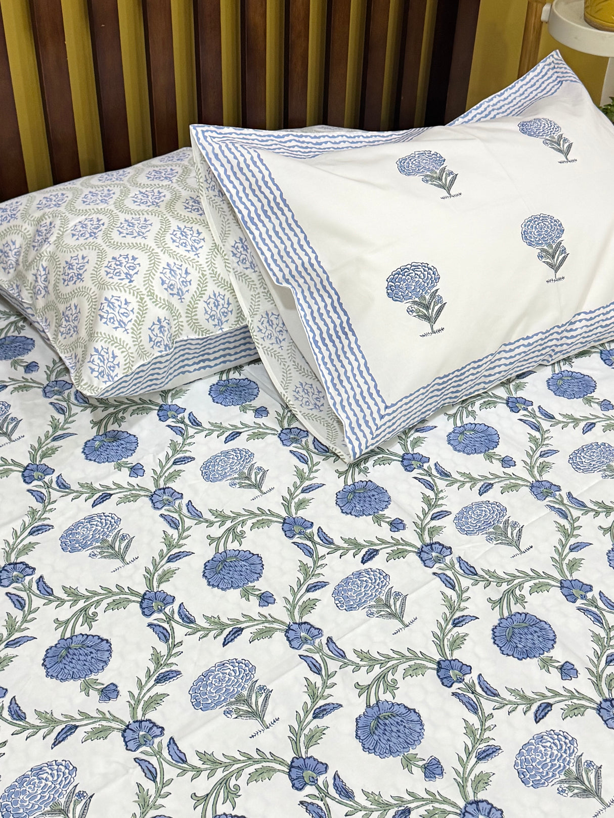 artisan-fresh-bloom-handblock-print-cotton-bedsheet
