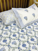 artisan-fresh-bloom-handblock-print-cotton-bedsheet