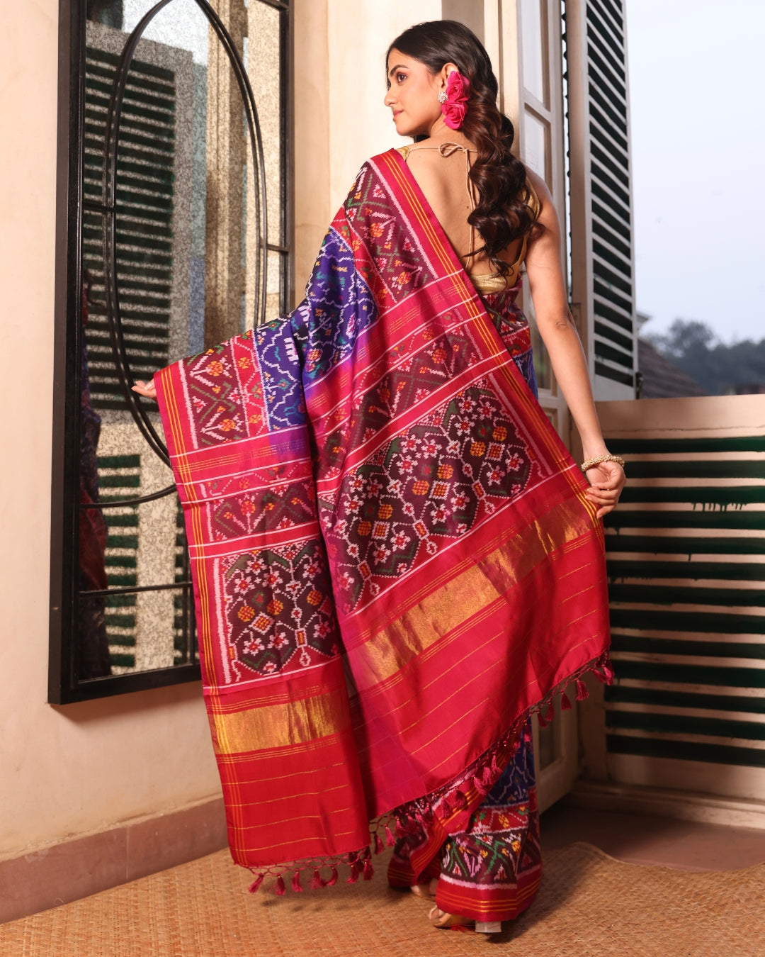 artisan-made-single-ikat-mulberry-silk-saree