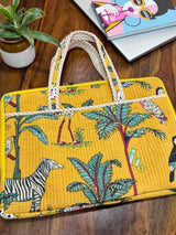 artisan-safari-print-quilted-laptop-sleeve