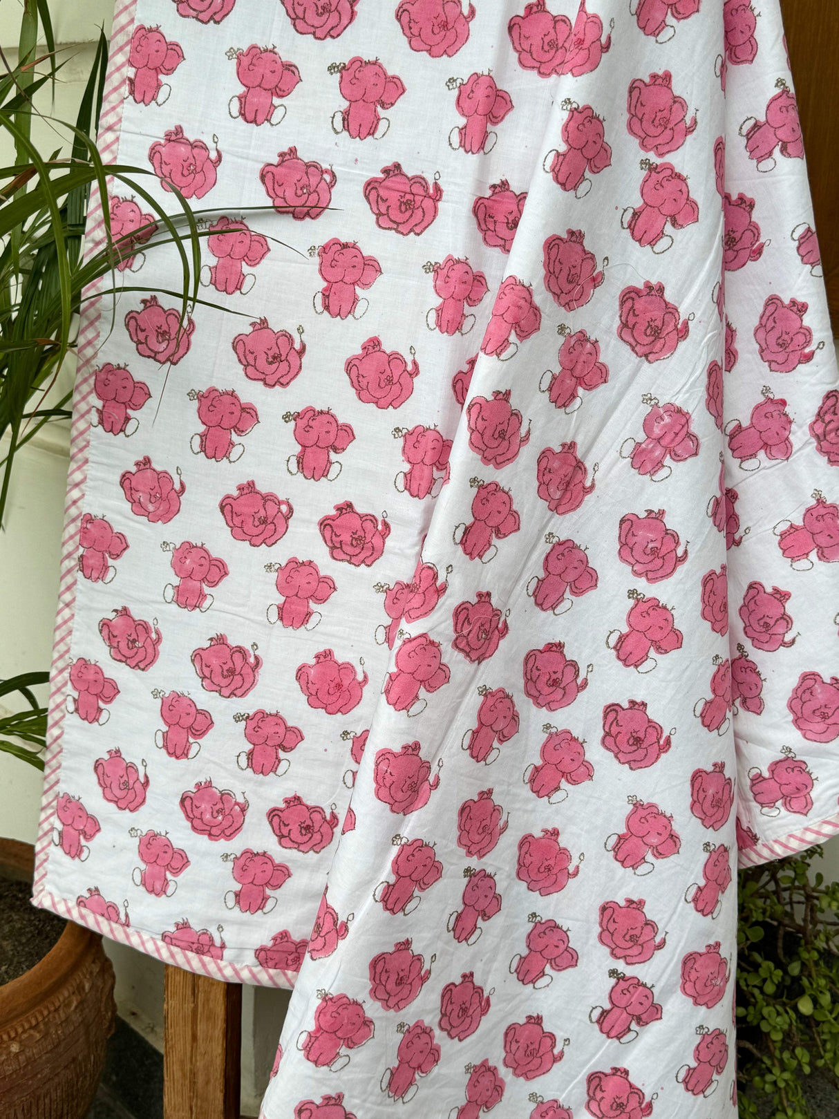 eco friendly simba lion safari dohar for kids reversible lightweight summer use baby gifting handmade in india