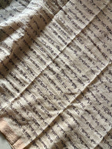 Ayodhya Chronicles - Handloom Matka Silk Ramayan Theme Kalamkari Saree