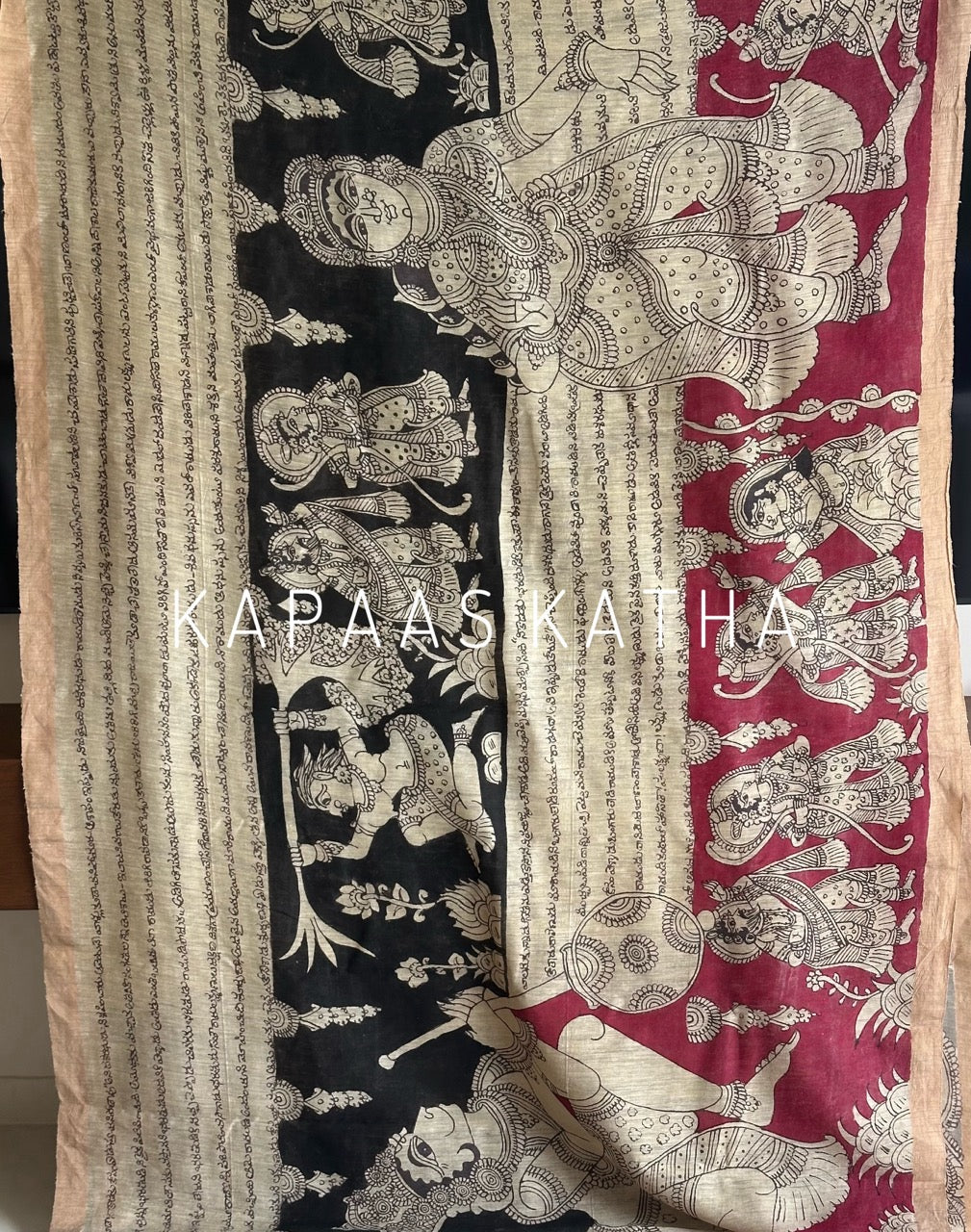 ayodhya-chronicles-handloom-matka-silk-ramayan-theme-kalamkari-saree