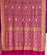 banarasi-georgette-meenakari-bandhani-saree