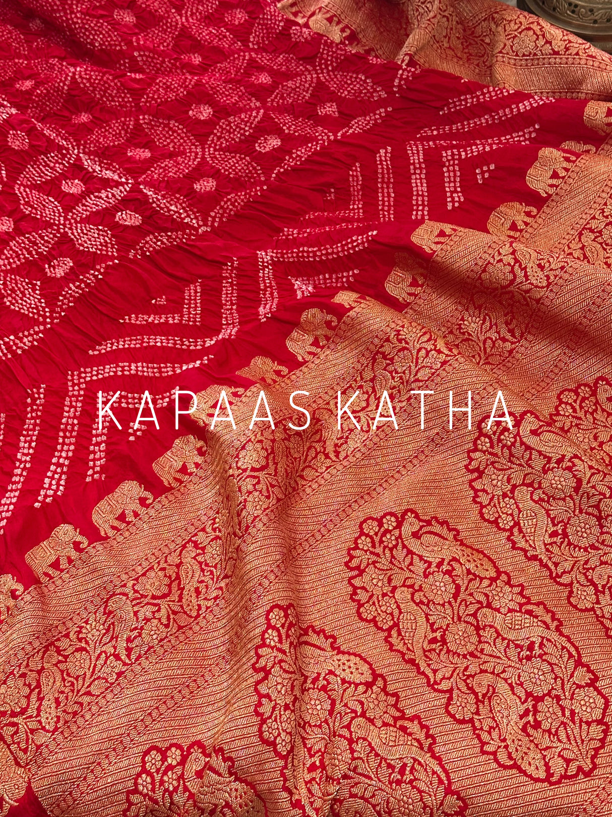 bandhani-katan-silk-saree-border-pallu-detail