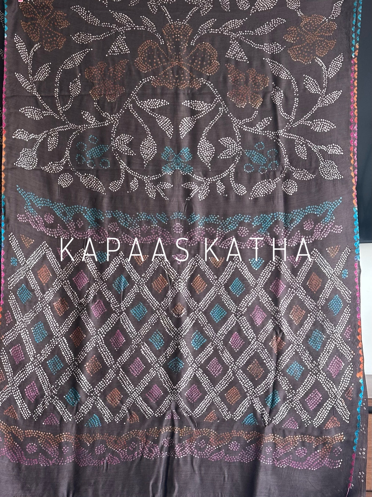 bandhani-munga-silk-saree-ochre-luxe-heritage