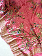 bandhani-pure-banarasi-georgette-saree